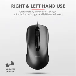 Trust Carve optikai USB egér fekete