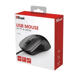 Trust Carve optikai USB egér fekete