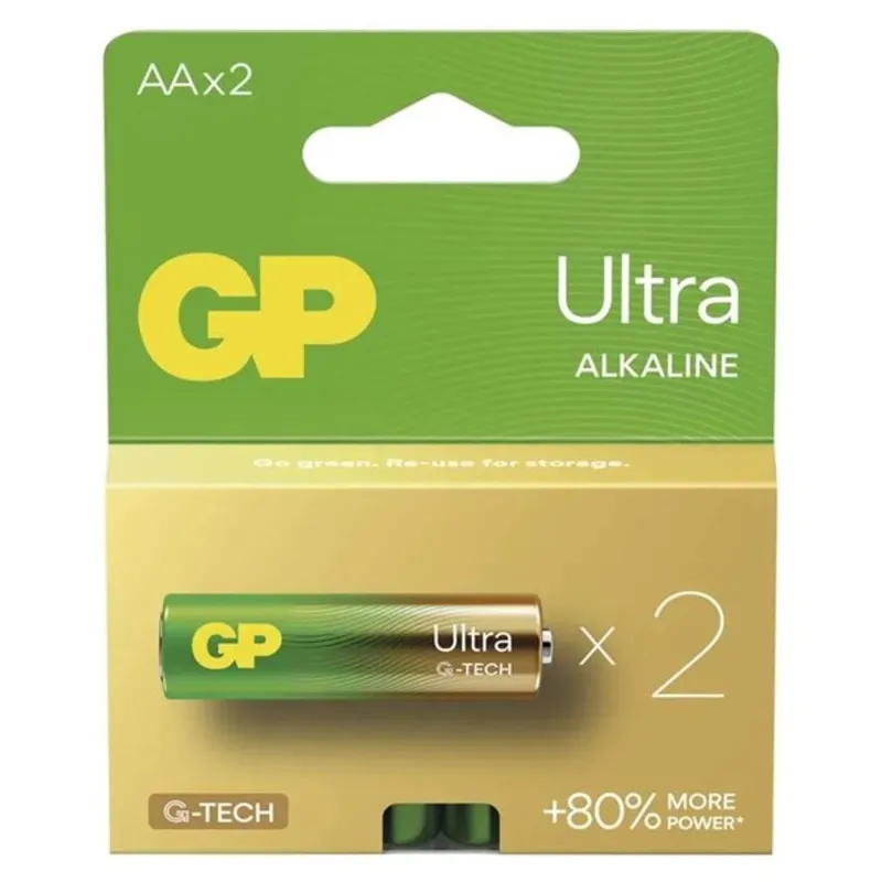 GP B02212 Ultra alkáli elem AA (LR6) 2db/bliszter GP B02212 Ultra alkáli elem AA (LR6) 2db/bliszter
