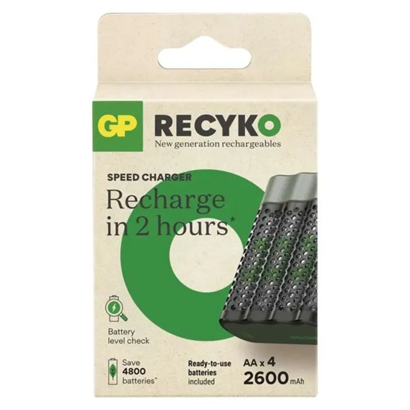 GP B50457 Speed M452 + 4xAA ReCyko 2600mAh akkumulátor töltő GP B50457 Speed M452 + 4xAA ReCyko 2600mAh akkumulátor töltő