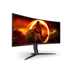 AOC CU34G2XP/BK ultraszéles ívelt 1500R UWQHD VA 1ms 180Hz állítható magasságú állvány