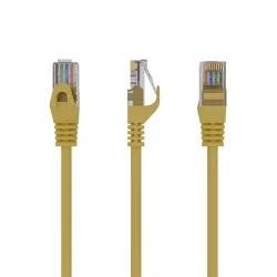 Gembird UTP CAT6 patch kábel 0.25m sárga  (PP6U-0.25M/Y)