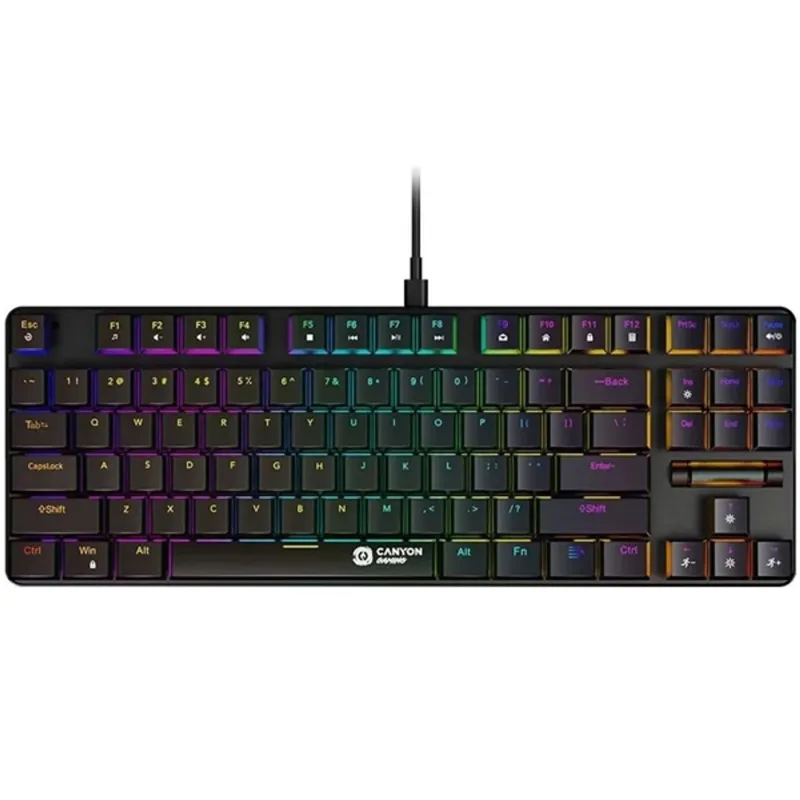 Canyon TKL GK-50 HU Cometstrike fekete vezetékes mechanikus billentyűzet Canyon TKL GK-50 HU Cometstrike fekete vezetékes mechanikus billentyűzet