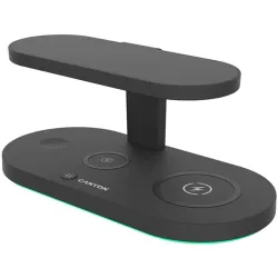 Canyon CNS-WCS501B 5-in-1 UV Sterilizáló lámpával fekete vezeték nélküli töltőállomás