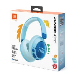 JBL JR 470 NC vezeték nélküli zajszűrős kék gyermek fejhallgató