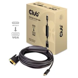KAB Club3D USB TYPE C TO VGA kábel 5m/16.4ft