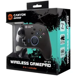 Canyon CND-GPW3 Vezeték Nélküli Gamepad Switch/Android/PC/PS3 fekete