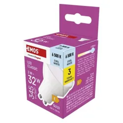 Emos ZQ8E14 MR16 fehér/ GU10/3 W (32 W)/345 lm/hideg fehér classic LED izzó
