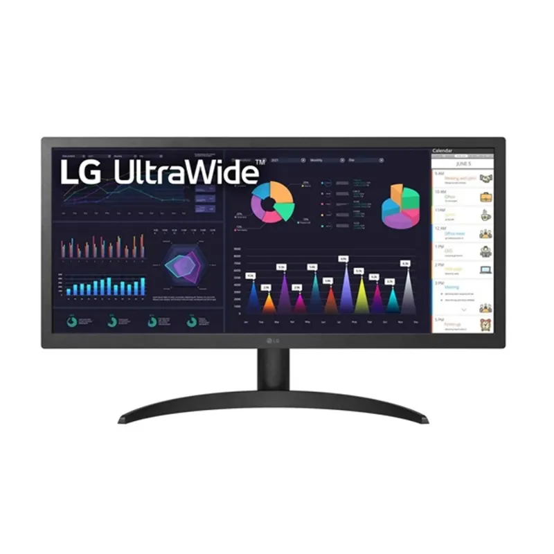 LG IPS monitor 25.7" 26WQ500, 2560x1080, 21:9, 250cd/m2, 5ms, 2xHDMI, HDR10, FreeSync LG IPS monitor 25.7" 26WQ500, 2560x1080, 21:9, 250cd/m2, 5ms, 2xHDMI, HDR10, FreeSync