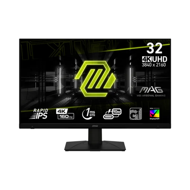 MSI 27" Gaming MAG 322UPF 4K UHD IPS 160Hz DP/HDMI/USB-C fekete gamer monitor MSI 27" Gaming MAG 322UPF 4K UHD IPS 160Hz DP/HDMI/USB-C fekete gamer monitor