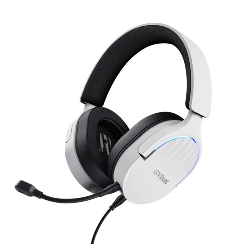 Trust GXT 490 Fayzo gaming fejhallgató headset fehér-fekete Trust GXT 490 Fayzo gaming fejhallgató headset fehér-fekete