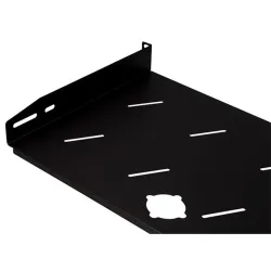 Stalflex RSF19-1U-300B 19" 1U 300mm mély 2 ponton rögzíthető fekete fix tálca