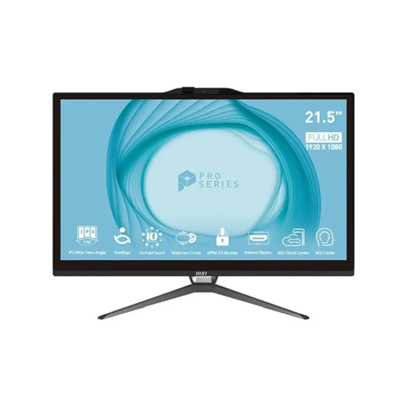 MSI Business PRO AP222T 13M-229 21,5"FHD Touch/Core i5-13400/8GB/512GB/fekete All-in-One asztali számítógép MSI Business PRO AP222T 13M-229 21,5"FHD Touch/Core i5-13400/8GB/512GB/fekete All-in-One asztali számítógép