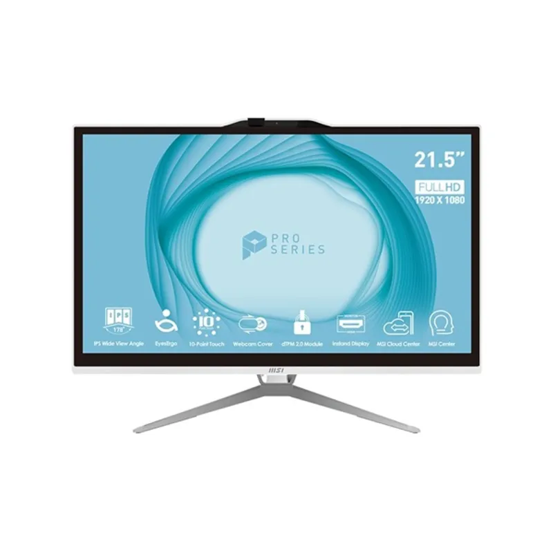 MSI Business PRO AP222T 13M-230 21,5"FHD Touch/Core i5-13400/8GB/512GB/fehér All-in-One asztali számítógép MSI Business PRO AP222T 13M-230 21,5"FHD Touch/Core i5-13400/8GB/512GB/fehér All-in-One asztali számítógép