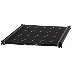Stalflex rack szekrény polc 1U 19" 550mm fekete (RSR19-1U-550B)