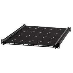 Stalflex rack szekrény polc 1U 19" 550mm fekete (RSR19-1U-550B)