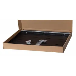Stalflex rack szekrény polc 1U 19" 550mm fekete (RSR19-1U-550B)
