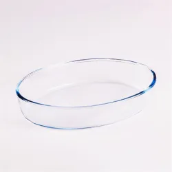 BORCAM ovális hőálló üvegedény 2.360ml, 306*216*60mm