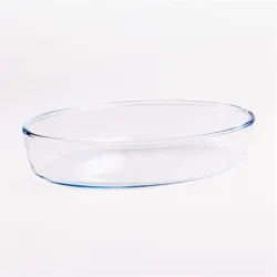 BORCAM ovális hőálló üvegedény 2.360ml, 306*216*60mm