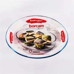 BORCAM ovális hőálló üvegedény 3.200ml, 345*248*64mm