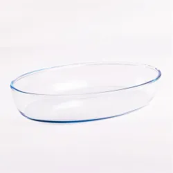 BORCAM ovális hőálló üvegedény 3.200ml, 345*248*64mm