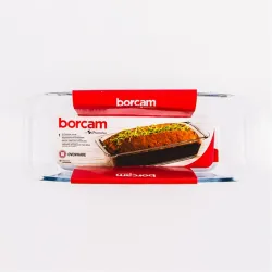 BORCAM négyzetes hőálló üvegedény fogóval 1.630ml, 310*124*70mm