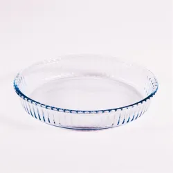 BORCAM kerek bordázott hőálló üvegedény 1.720ml, 260*45mm