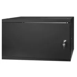 Stalflex 6U fali rack szekrény 19" 450mm fekete (RC19-6U-450MB)