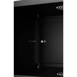 Stalflex 6U fali rack szekrény 19" 450mm fekete (RC19-6U-450MB)