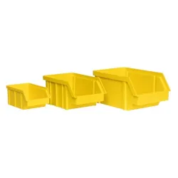 Stalflex rack szekrény tárolódoboz S sárga (1db) (BIN-S-Y)