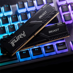 Kingston FURY Beast - DDR4 - module - 16 GB - DIMM 288-pin - 3200 MHz / PC4-25600 - CL16 - 1.35 V - unbuffered - non-ECC - black