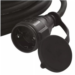 Emos P01825R hosszabbító gumikábellel IP44 3x2.5mm 25m fekete