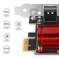 Axagon Gigabit Ethernet 1 sávos PCI-Express kártya (PCEE-G25)