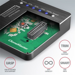 Dokkoló AXAGON ADSA-M2C 2X M.2 SSD fekete