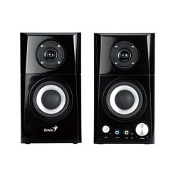Genius Hangszóró 2.0 - SP-HF 500A II. (3.5mm Jack, Line-In, Mic, 14W, Fadobozos)