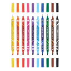Herlitz my.pen kétvégű 10db-os vegyes színű filctoll készlet