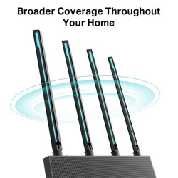 TP-LINK Wireless Router Dual Band AC1900 1xWAN(1000Mbps) + 4xLAN(1000Mbps), Archer C80