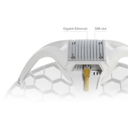 MikroTik LHG LTE18 kit, 17dBi, gigabites RJ45 csatlakozó