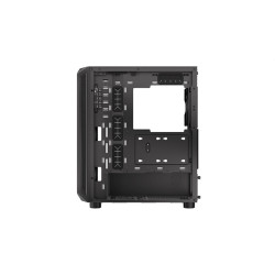 Endorfy Számítógépház - Arx 500 ARGB (ATX /micro ATX/ITX, 1xUSB-C, 2xUSB3.0, 4x14cm LED ventilátor, ablakos, fekete)