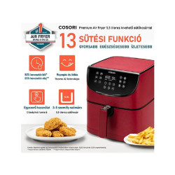 Cosori Premium forrólevegős sütő piros (CP158-AF-RXR)