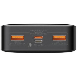Baseus Bipow Powerbank 20000mAh 2x USB USB-C 25W fekete (PPBD020301)