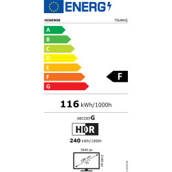Hisense 75" 75U8KQ 4K UHD Smart ULED TV
