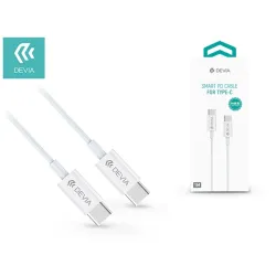 Devia USB Type-C - USB Type-C adat- és töltőkábel 1m fehér (ST325380)