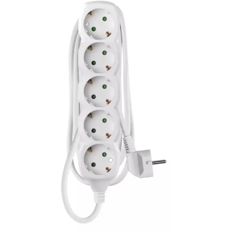 Emos P0521R 5 aljzat 1,5méter 1,5mm2 kapcsoló nélküli fehér hosszabbító Emos P0521R 5 aljzat 1,5méter 1,5mm2 kapcsoló nélküli fehér hosszabbító
