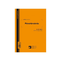 Office Depot B.22-26/V A5 25x2+2lap álló "Pénztárzárás" nyomtatvány