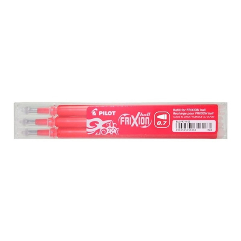 Pilot Frixion 0,7mm 3db-os piros rollertoll betét Pilot Frixion 0,7mm 3db-os piros rollertoll betét
