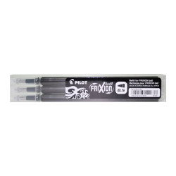 Pilot Frixion 0,5mm 3db-os fekete rollertoll betét (BLS-FR5-B-S3)