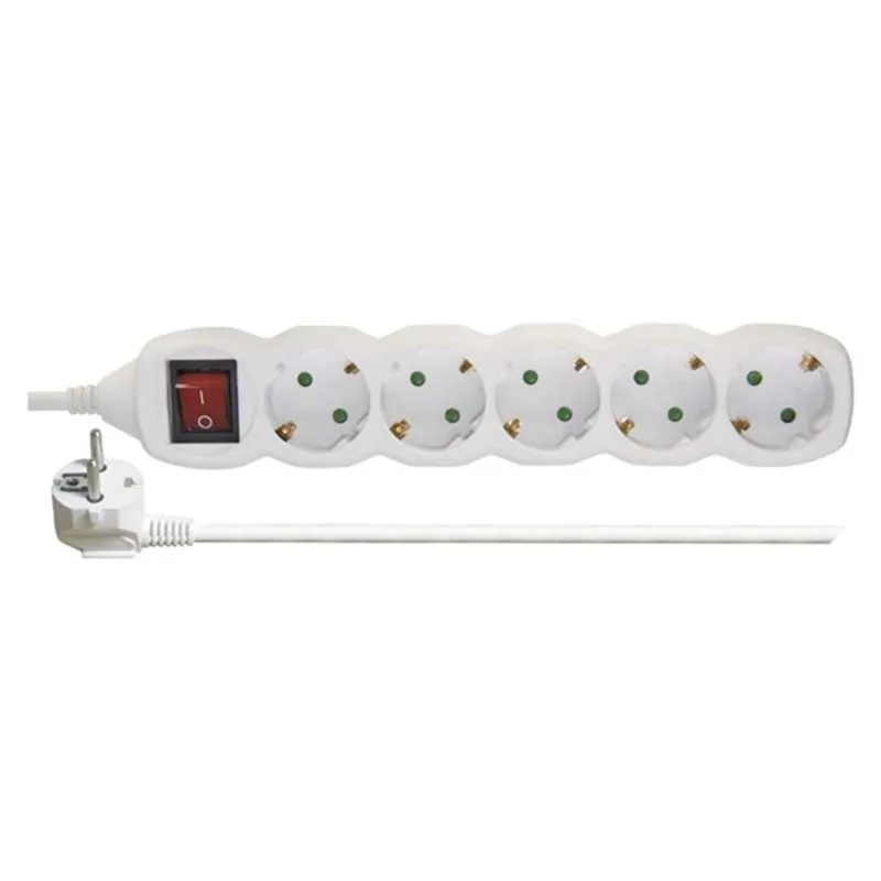 Emos P1522 5 aljzat 2méter 1mm2 kapcsolós fehér hosszabbító Emos P1522 5 aljzat 2méter 1mm2 kapcsolós fehér hosszabbító