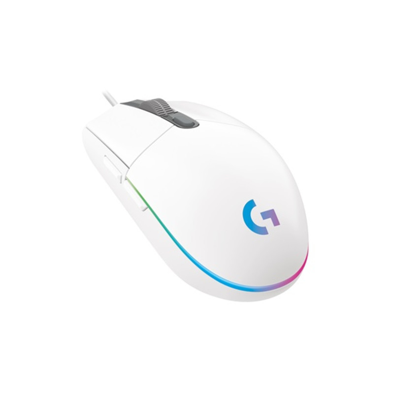 LOGITECH G203 LIGHTSYNC Corded Gaming Mouse - WHITE - USB LOGITECH G203 LIGHTSYNC Corded Gaming Mouse - WHITE - USB