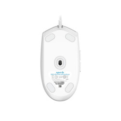 LOGITECH G203 LIGHTSYNC Corded Gaming Mouse - WHITE - USB
